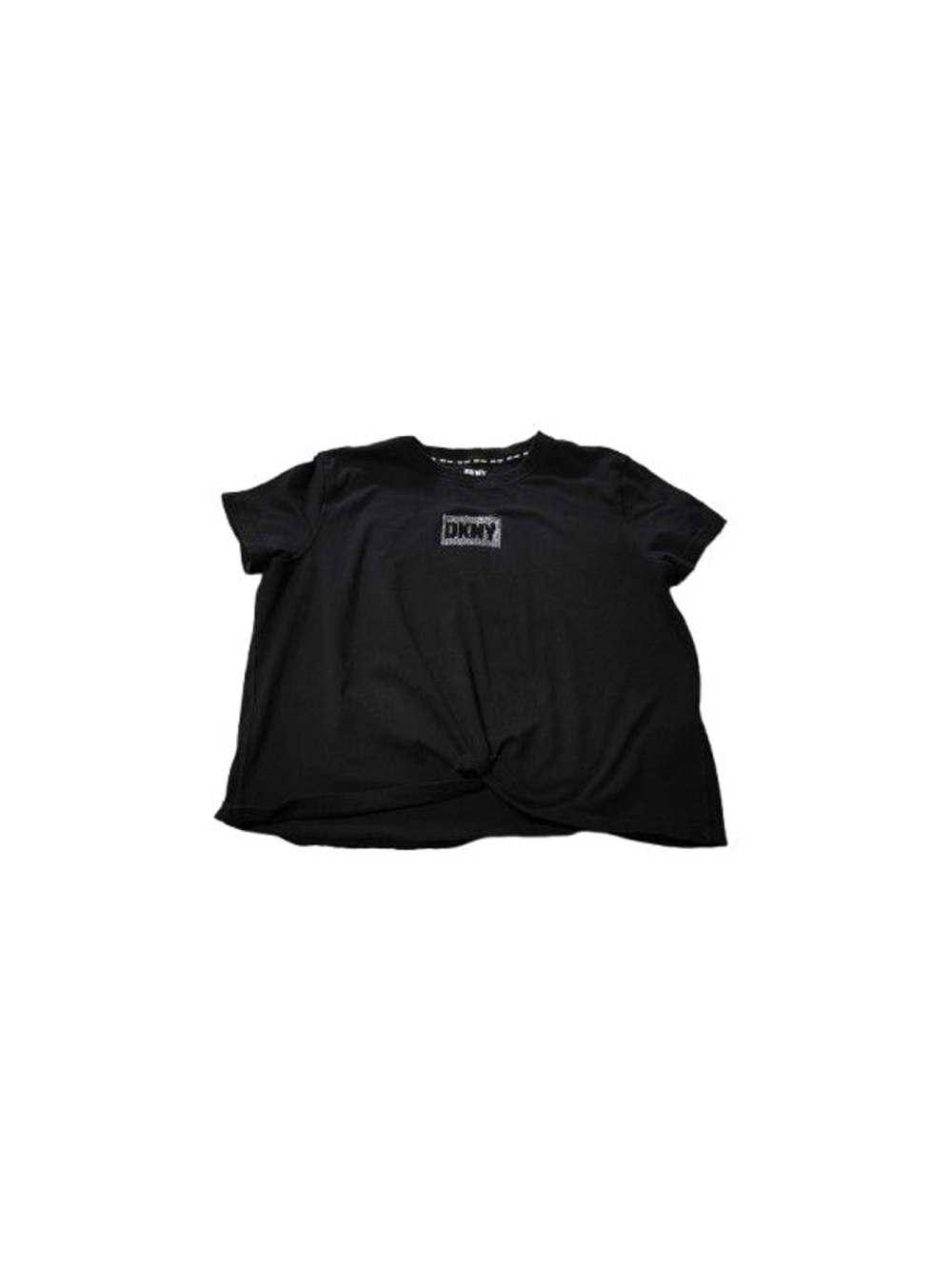 DKNY Sport Women's Black Relaxed Fit Cropped Top Sz Medium